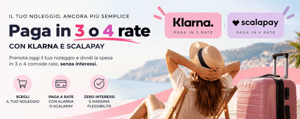 Pay car rental in 3 or 4 installments with Klarna and Scalapay - ECT Rent